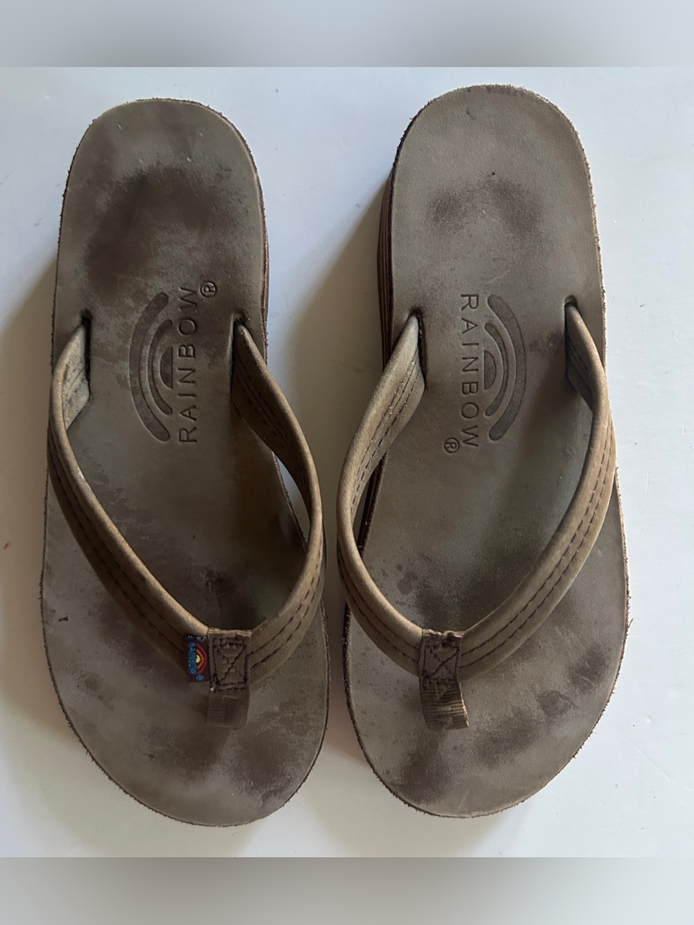 Rainbow Women’s leather sandals flip flops